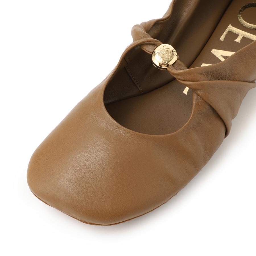 LOEWE ロエベ フラットシューズ フラメンコ バレエシューズ 38 ロエベ レザー バレエシューズ 38 ブラック ABランクの買取