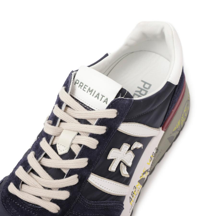 【新品未使用】PREMIATA ファー付きネイビースニーカー 中古・古着通販】PREMIATA (プレミアータ) ファースニーカー ネイビー
