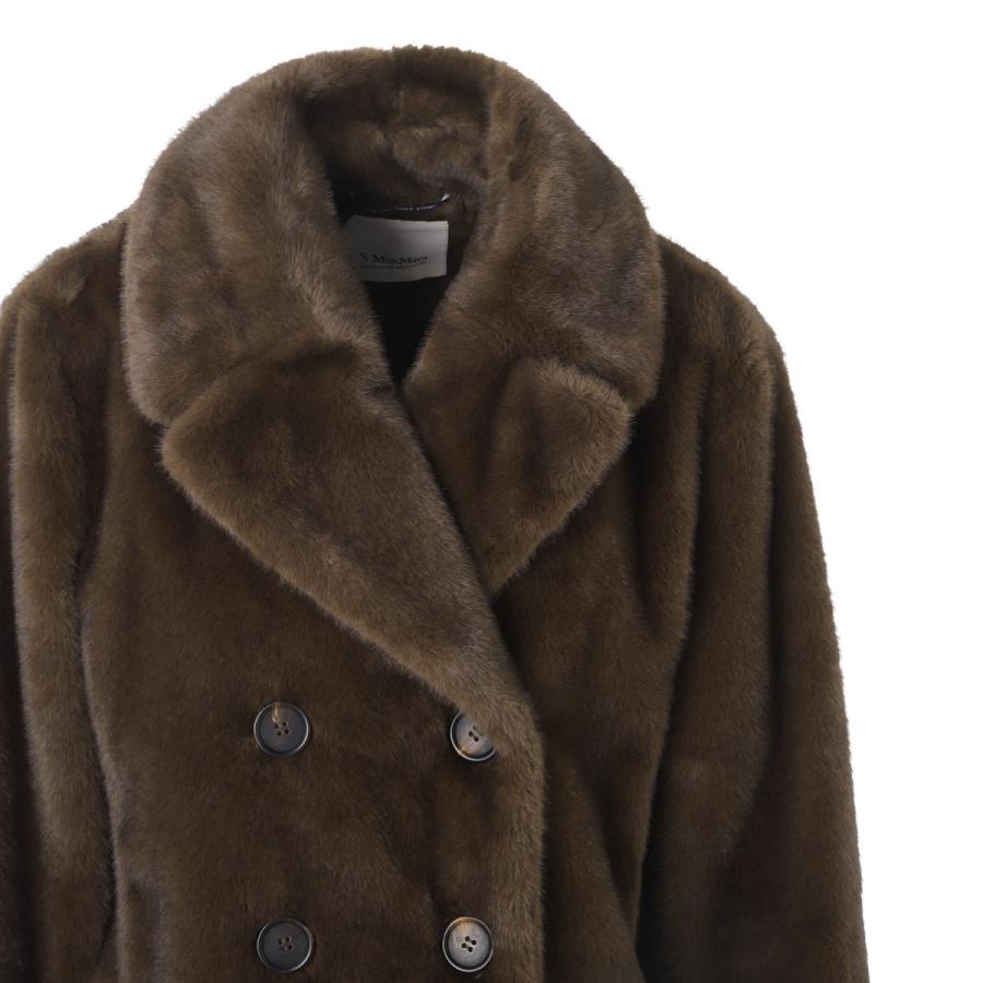 エスマックスマーラ S Max Mara ウールコート LAURA ファーコート