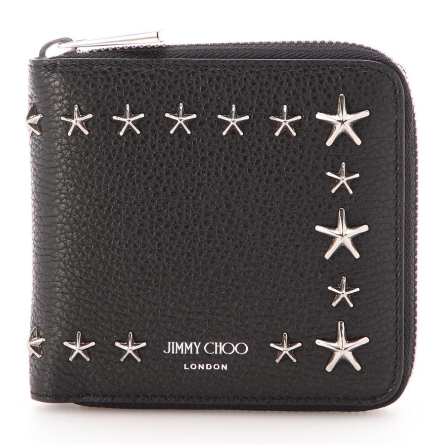 最終値下げJIMMY CHOO LAWRENCE 二つ折り財布 スタースタッズ JIMMY