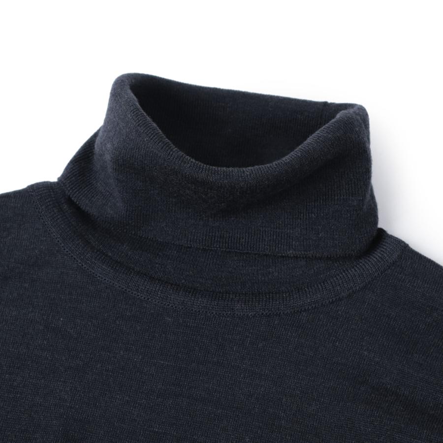 美品　ジョンスメドレー　タートルネックニット　メリノエクストラファインウール　L JOHN SMEDLEY（ジョンスメドレー） タートルネック ニット LENA