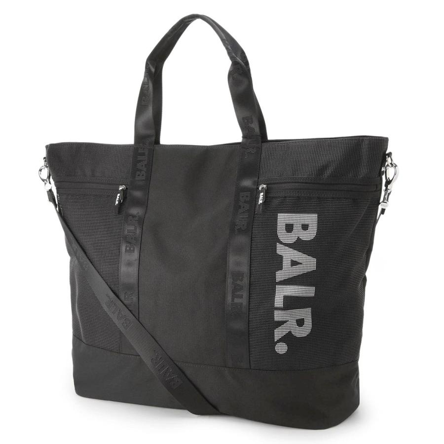 BALR. ブラックトートバッグ ボーラー BALR. トートバッグ LEOPARDI SHOPPER ショッピング