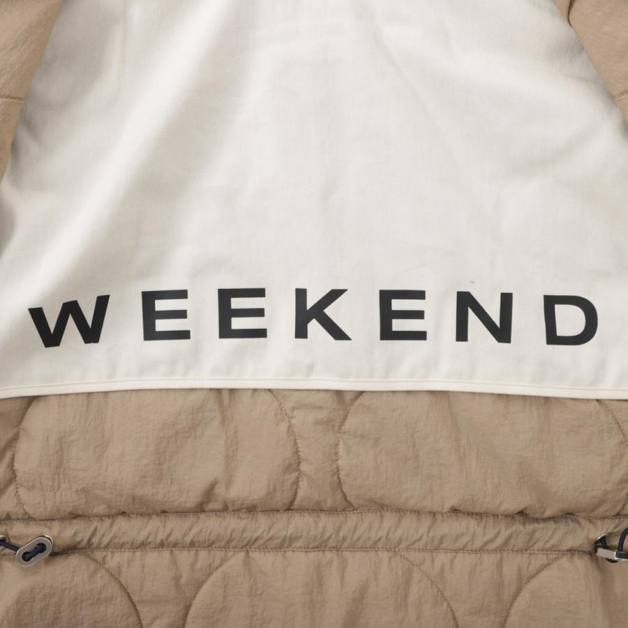【極美品】Max Mara WEEKEND LINE 中綿ベストアイボリー　42 MAXMARA WEEKEND LINE（マックスマーラウィークエンドライン