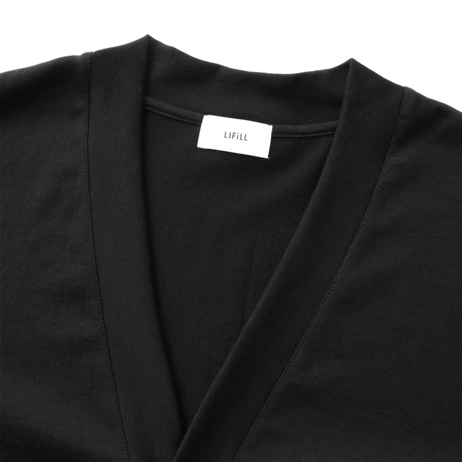 リフィル LIFiLL Vネック カーディガン COTTONY BASIC CARDIGAN