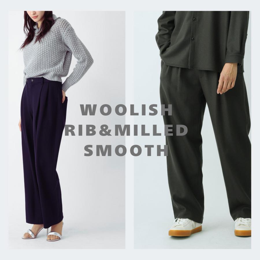 リフィル LIFiLL ウールスラックス WOOLISH MILLED SMOOTH SLACKS