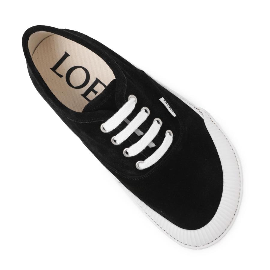 ロエベ LOEWE スニーカー TERRA VULCA LACE UP 大きいサイズあり ブラック レディース llwt282x01-1100の画像