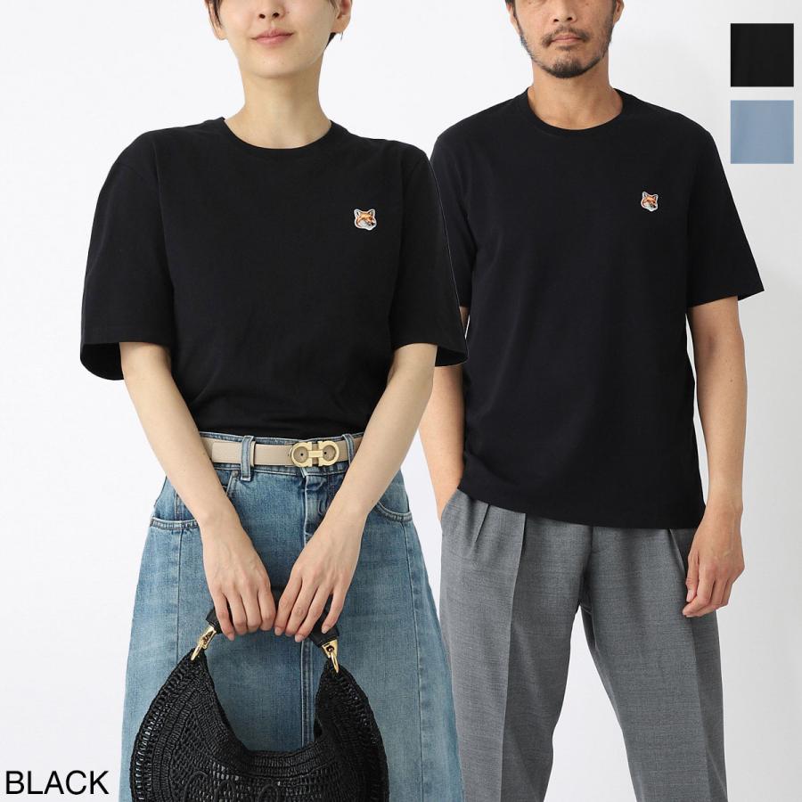 MAISON KITSUNE（メゾン キツネ） クルーネックTシャツ FOX HEAD PATCH