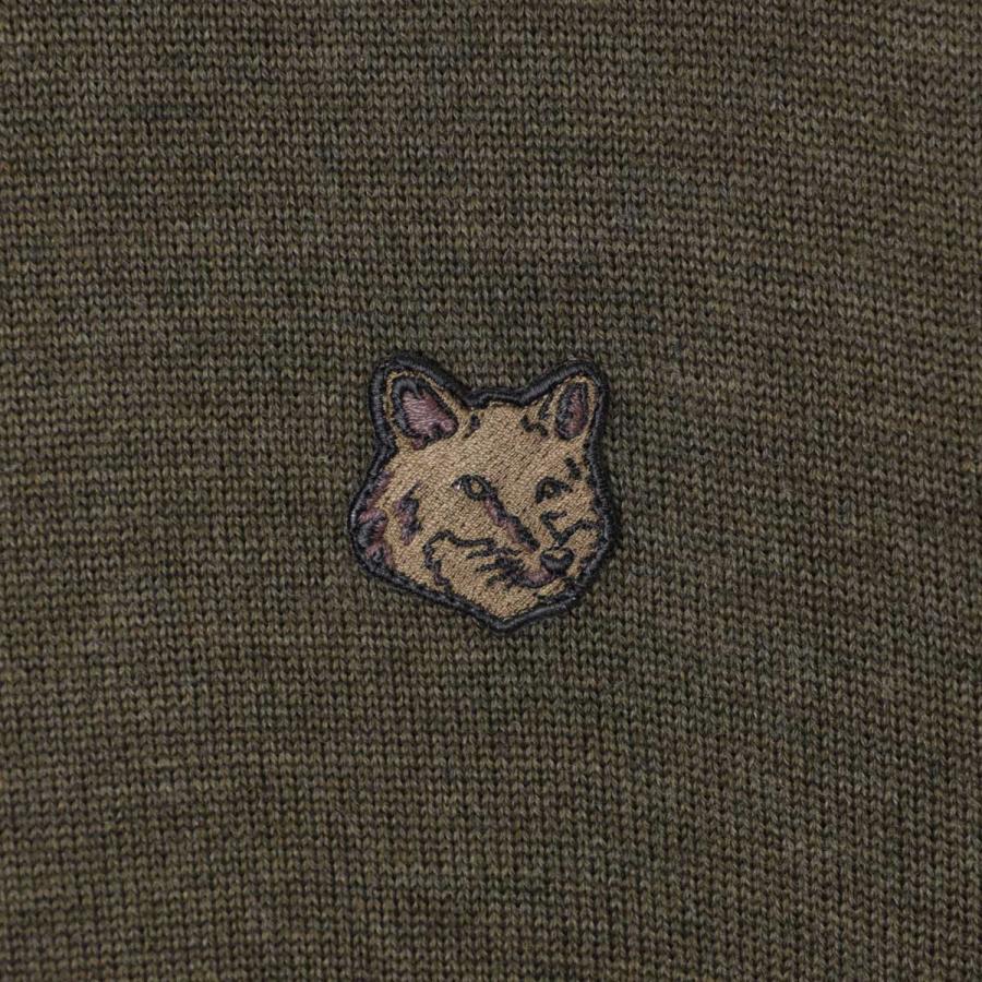 MAISON KITSUNE メゾンキツネ ニット 長袖ポロシャツ FOX HEAD