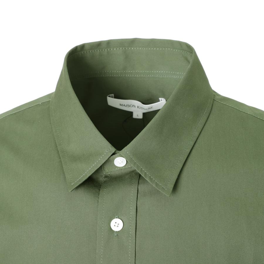 MAISON KITSUNE メゾンキツネ 長袖レギュラーカラーシャツ