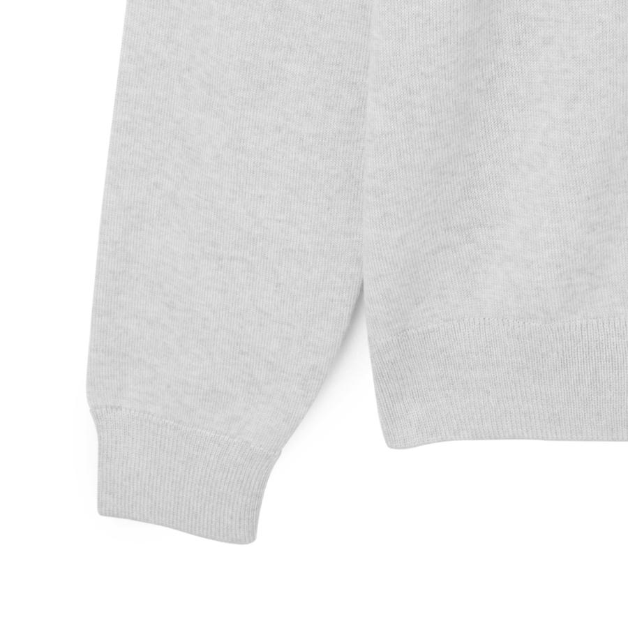 メゾンキツネ　フォックスヘッドパッチ　フィッティドタートルネック　S　グレー MAISON KITSUNE（メゾン キツネ） タートルネック ニット FOX HEAD