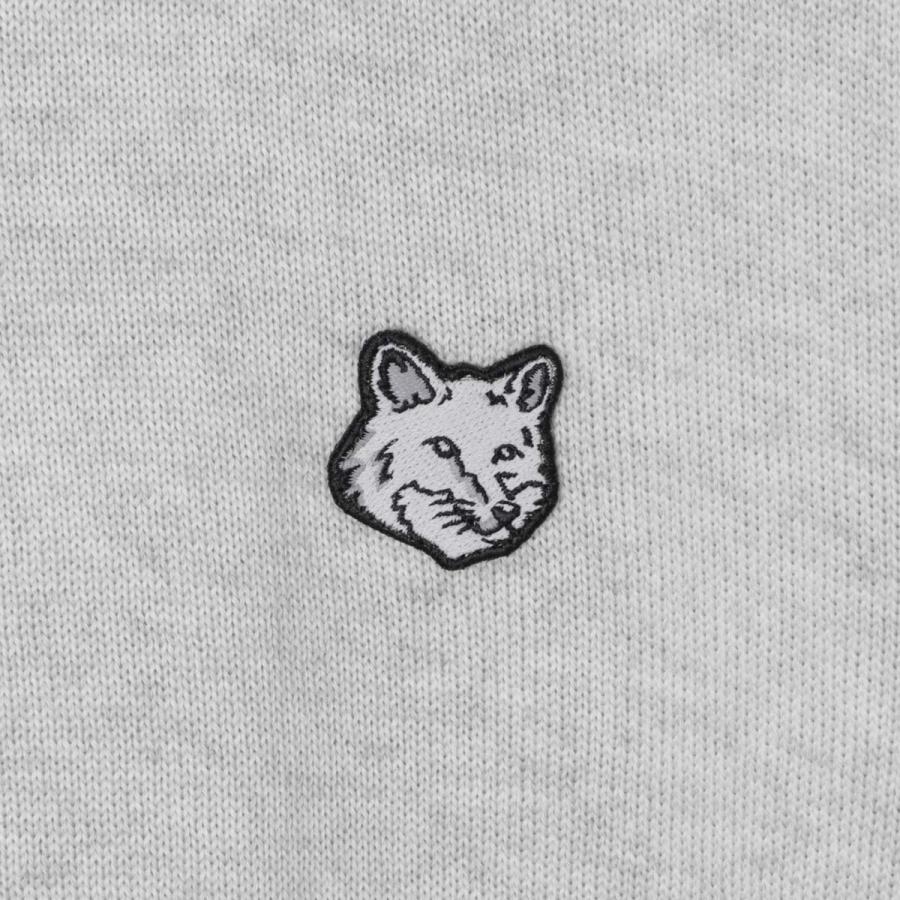 【MAISON KITSUNE】ライトグレー タートルネック MAISON KITSUNE メゾンキツネ タートルネック ニット FOX HEAD