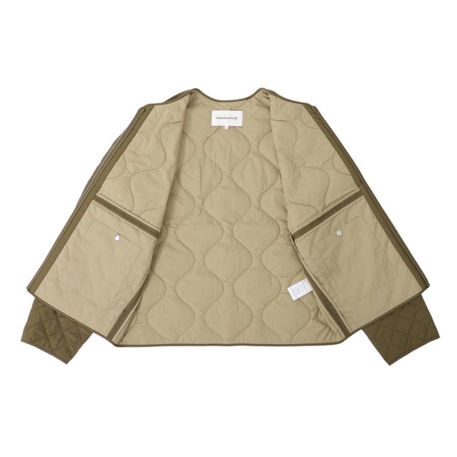 MAISON KITSUNE メゾンキツネ ノーカラージャケット QUILTED