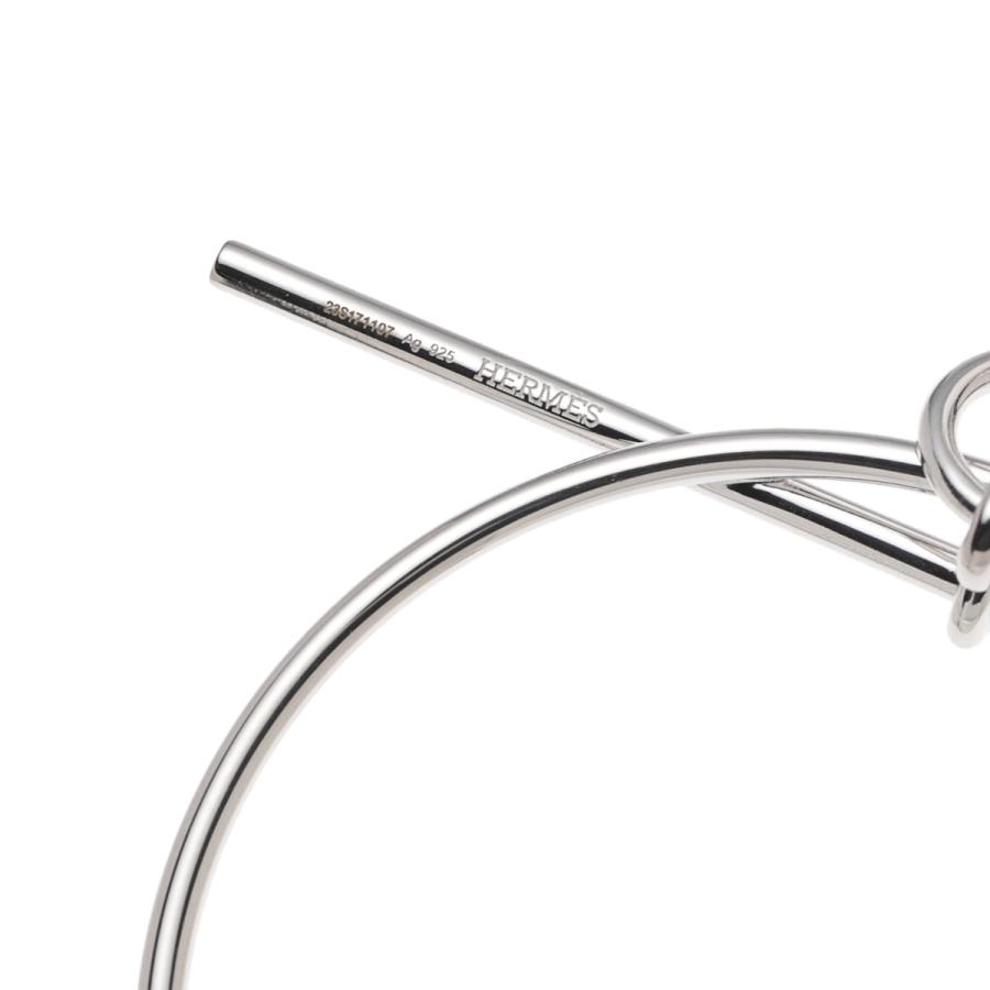 HERMES エルメス　美品 ループMM シルバー　ピアス エルメス HERMES ピアス LOOP MM シルバー レディース loop-mm-earring