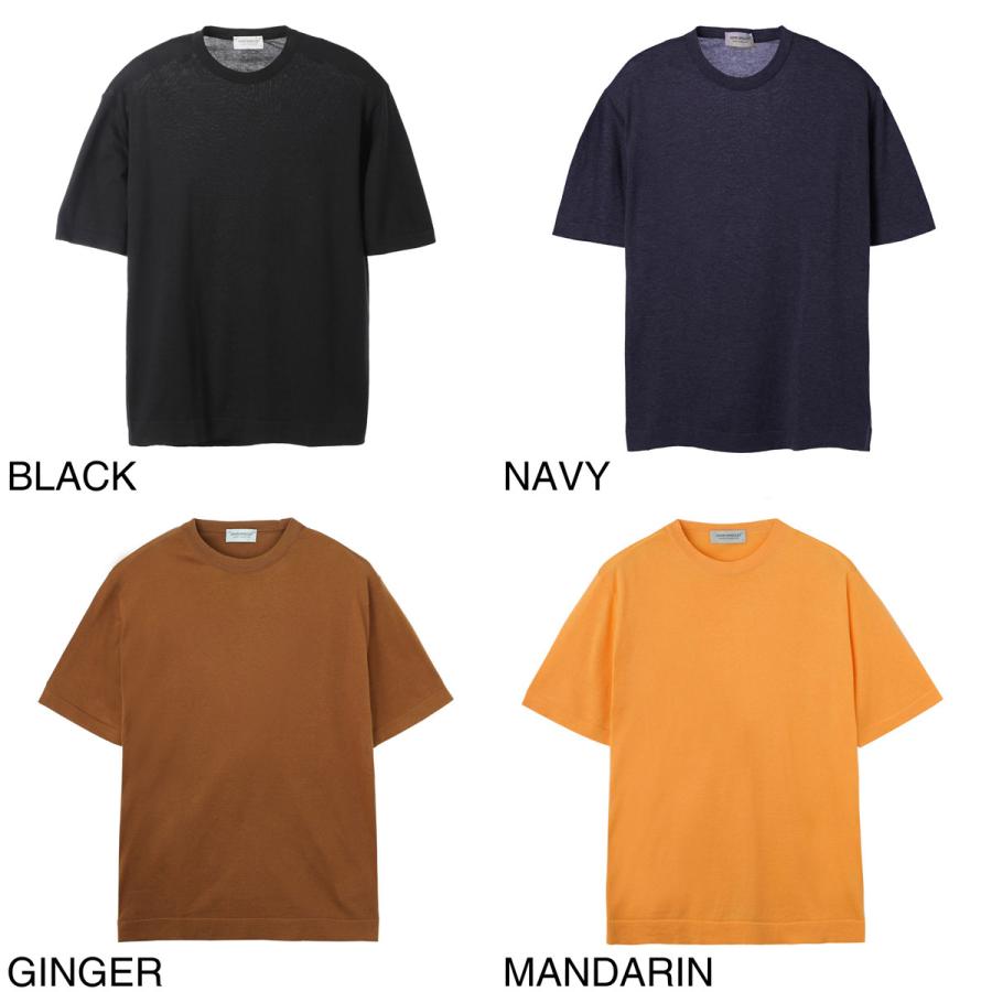 JOHN SMEDLEY ジョンスメドレー クルーネック 半袖ニット LORCA シー 