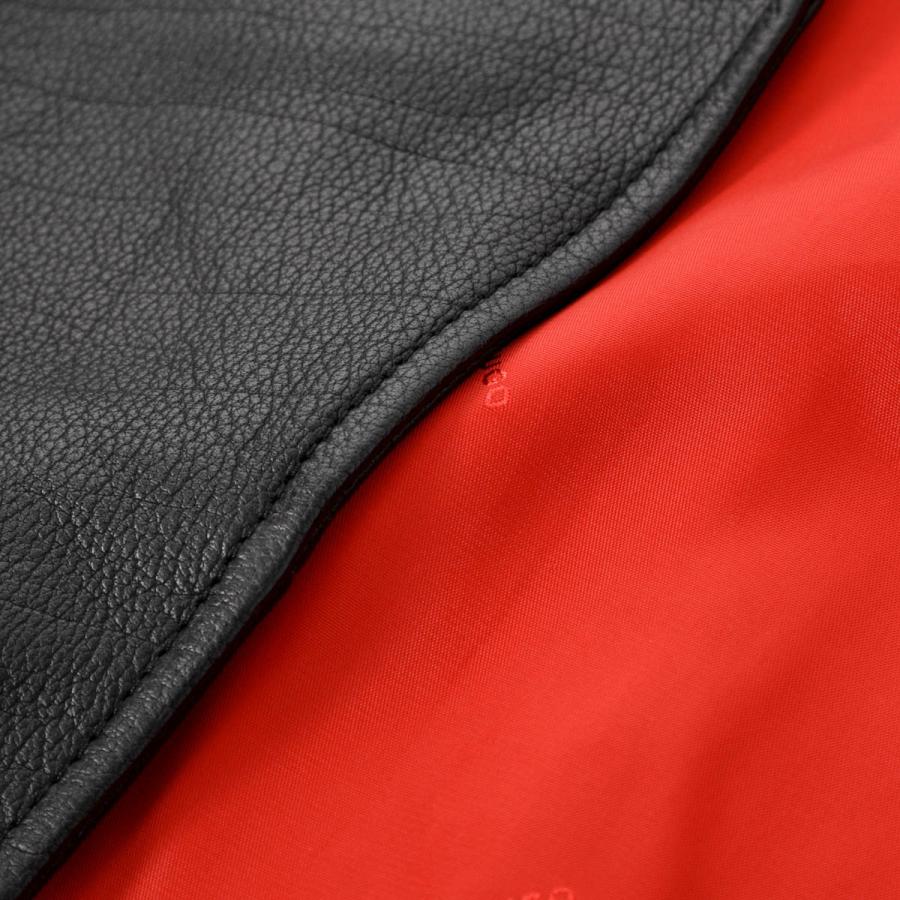 【HUGO BOSS ヒューゴボス】 レザージャケット ペイズリー ブラック HUGO BOSS (ヒューゴボス) レザー エンボスモノグラム