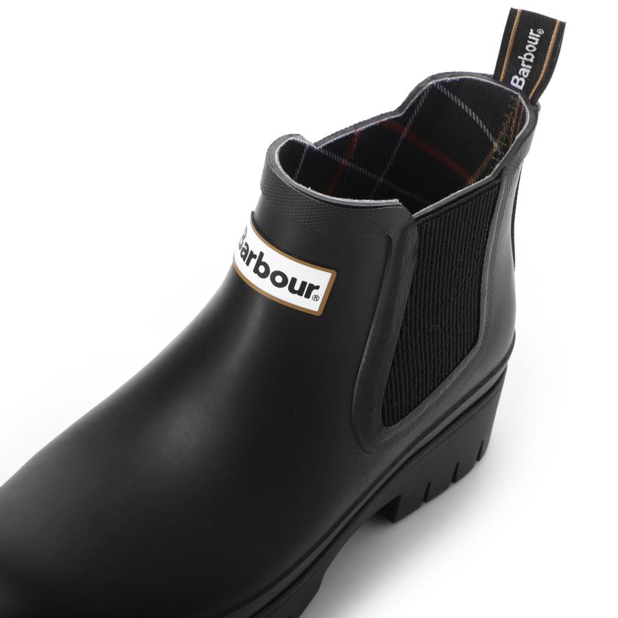 バブアー Barbour レインブーツ BARBOUR HALTON CHELSEA WELLY ブラック レディース lrf0100bk11-blackの画像