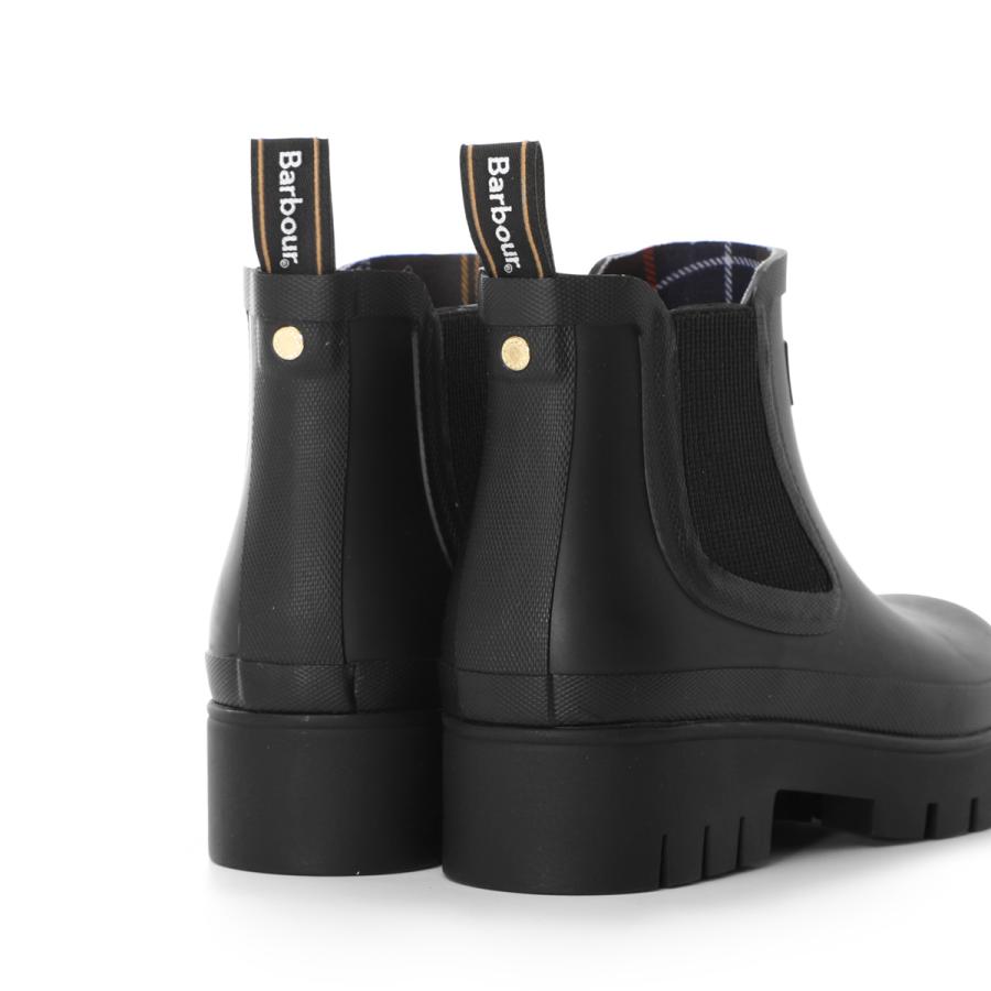 バブアー Barbour レインブーツ BARBOUR HALTON CHELSEA WELLY ブラック レディース lrf0100bk11-blackの画像