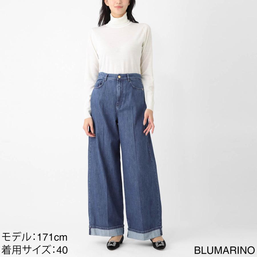 エスマックスマーラ S Max Mara ジップフライジーンズ LUPINO ブルー