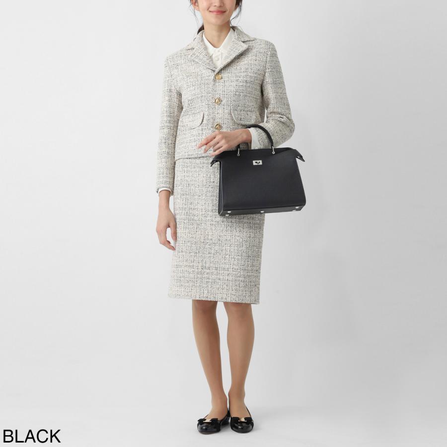 【美品】  Michino Paris / ミチノ パリ | LUTECE PM ルテス レザー 2way ショルダーバッグ | ブラック | レディース ミチノ パリ michino PARIS ハンドバッグ 2WAY LUTECE PM ルテス