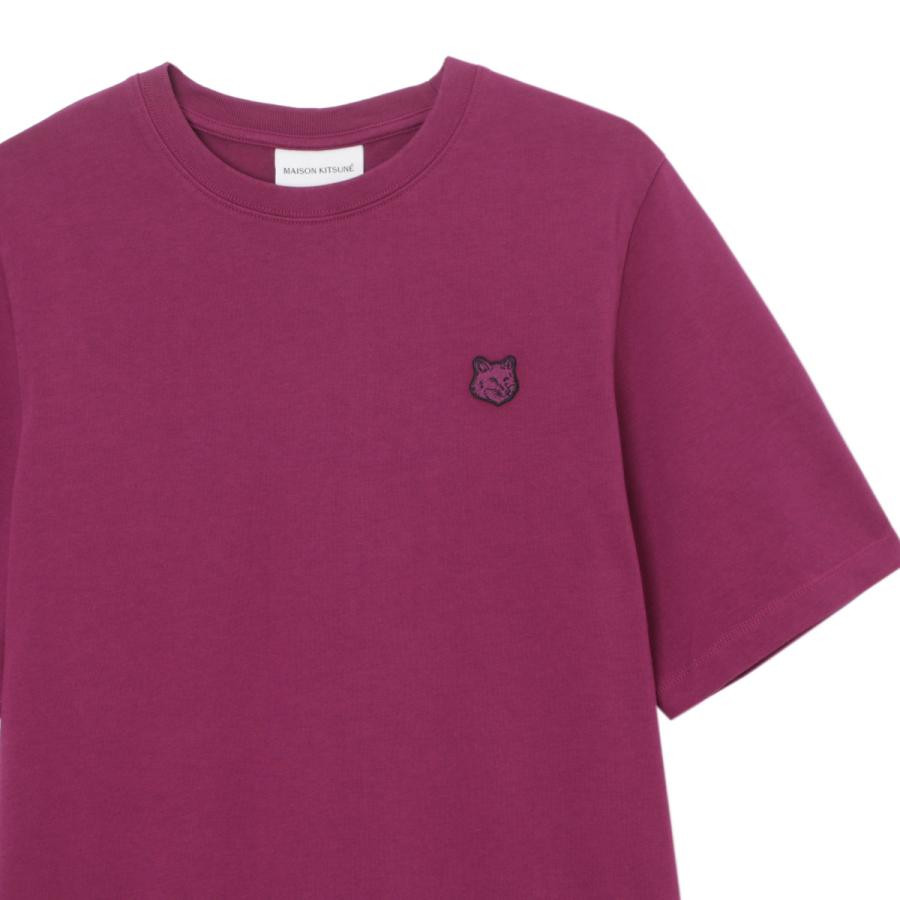 メゾンキツネ MAISON KITSUNE クルーネックTシャツ TONAL FOX HEAD PATCH COMFORT TEE SHIRT レディース lw00106kj0119-p564-grape｜mb-y｜03