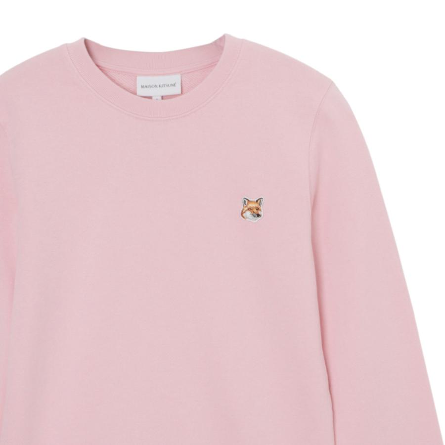 メゾンキツネ MAISON KITSUNE スウェット FOX HEAD PATCH REGULAR SWEATSHIRT レディース lw00302km0001-p603-palepinkの画像