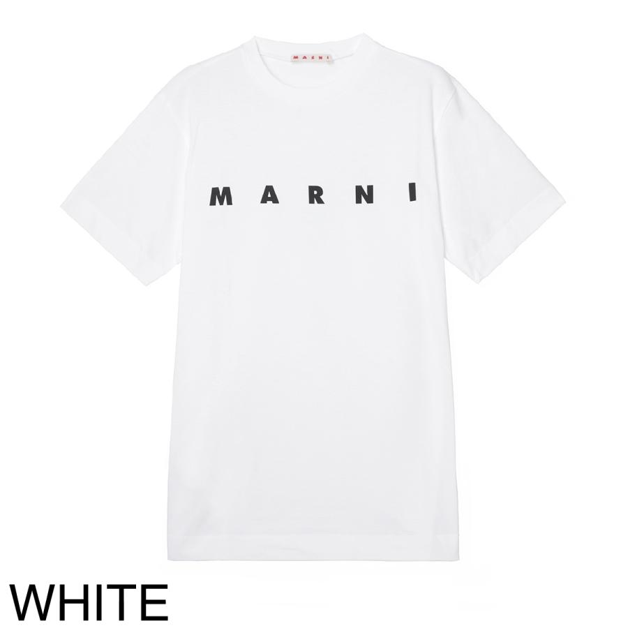 マルニ MARNI クルーネックTシャツ ロゴプリント Ｔシャツ KIDS キッズ ガールズ レディース m002mv-m00rf-0m100『ネコポス対応(1点まで)』の画像