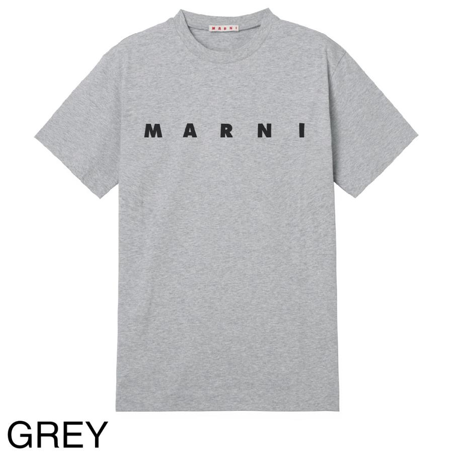 マルニ MARNI クルーネックTシャツ ロゴプリント Ｔシャツ KIDS キッズ ガールズ レディース m002mv-m00rf-0m100『ネコポス対応(1点まで)』の画像
