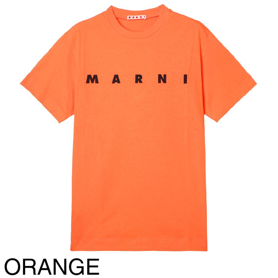 マルニ MARNI クルーネックTシャツ ロゴプリント Ｔシャツ KIDS キッズ ガールズ レディース m002mv-m00rf-0m100『ネコポス対応(1点まで)』の画像