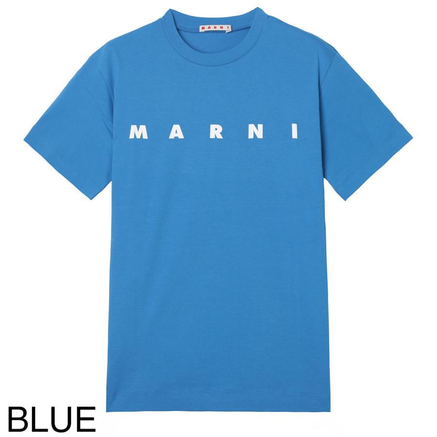 マルニ MARNI クルーネックTシャツ ロゴプリント Ｔシャツ KIDS キッズ ガールズ レディース m002mv-m00rf-0m100『ネコポス対応(1点まで)』の画像