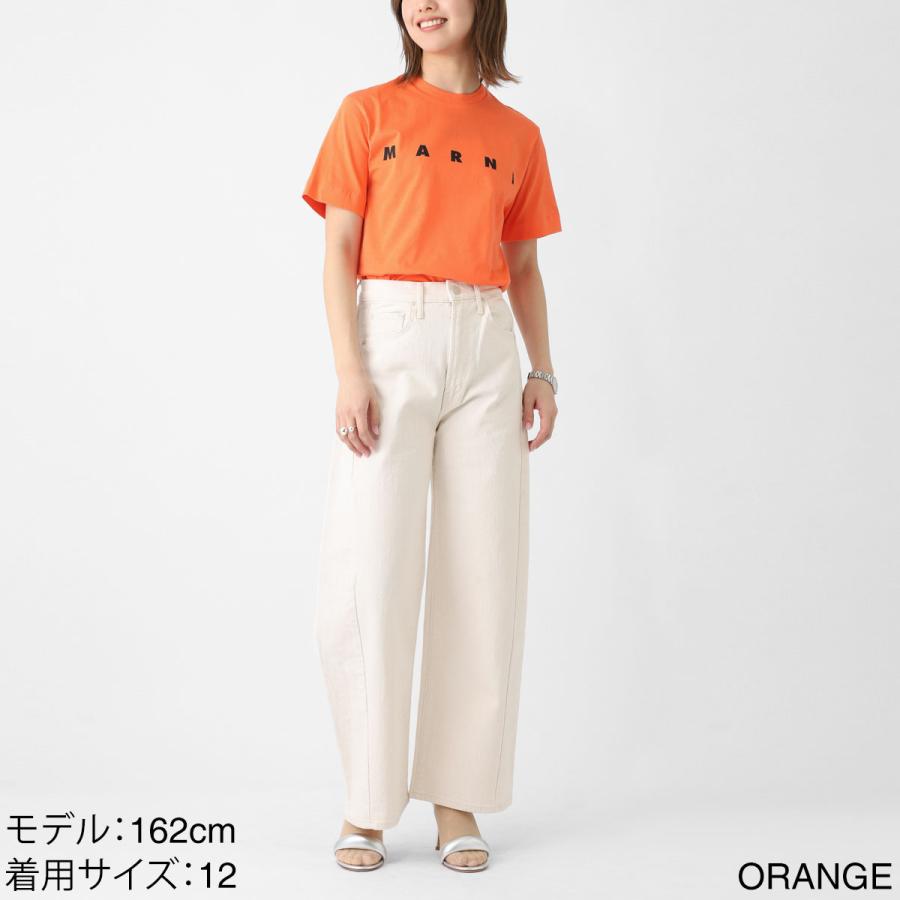 マルニ MARNI クルーネックTシャツ ロゴプリント Ｔシャツ KIDS キッズ ガールズ レディース m002mv-m00rf-0m100『ネコポス対応(1点まで)』の画像