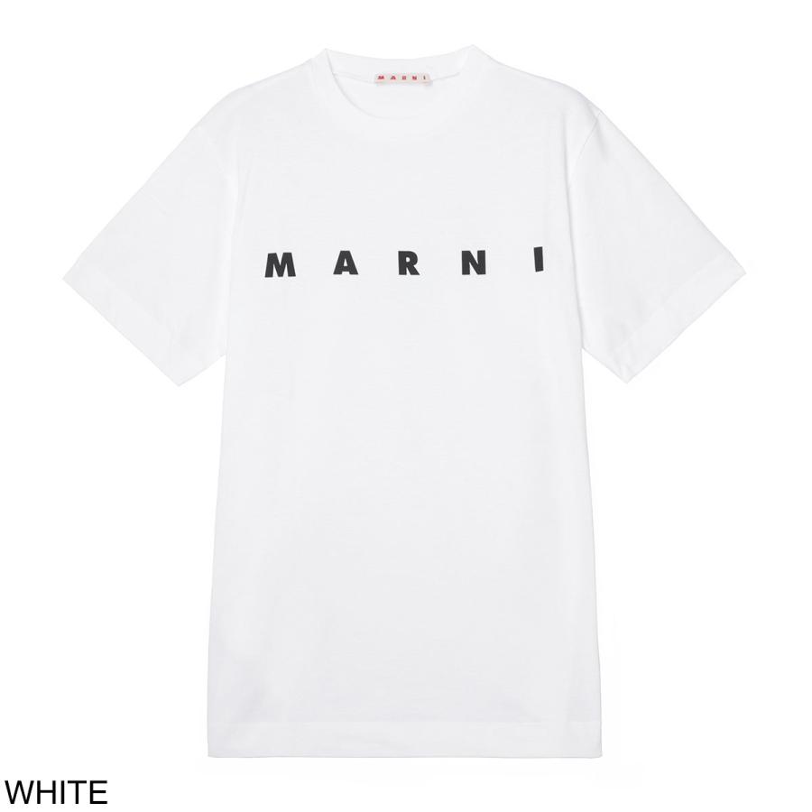 マルニ MARNI クルーネックTシャツ ロゴプリント Ｔシャツ KIDS キッズ ガールズ レディース m002mv-m00rf-0m100『ネコポス対応(1点まで)』の画像