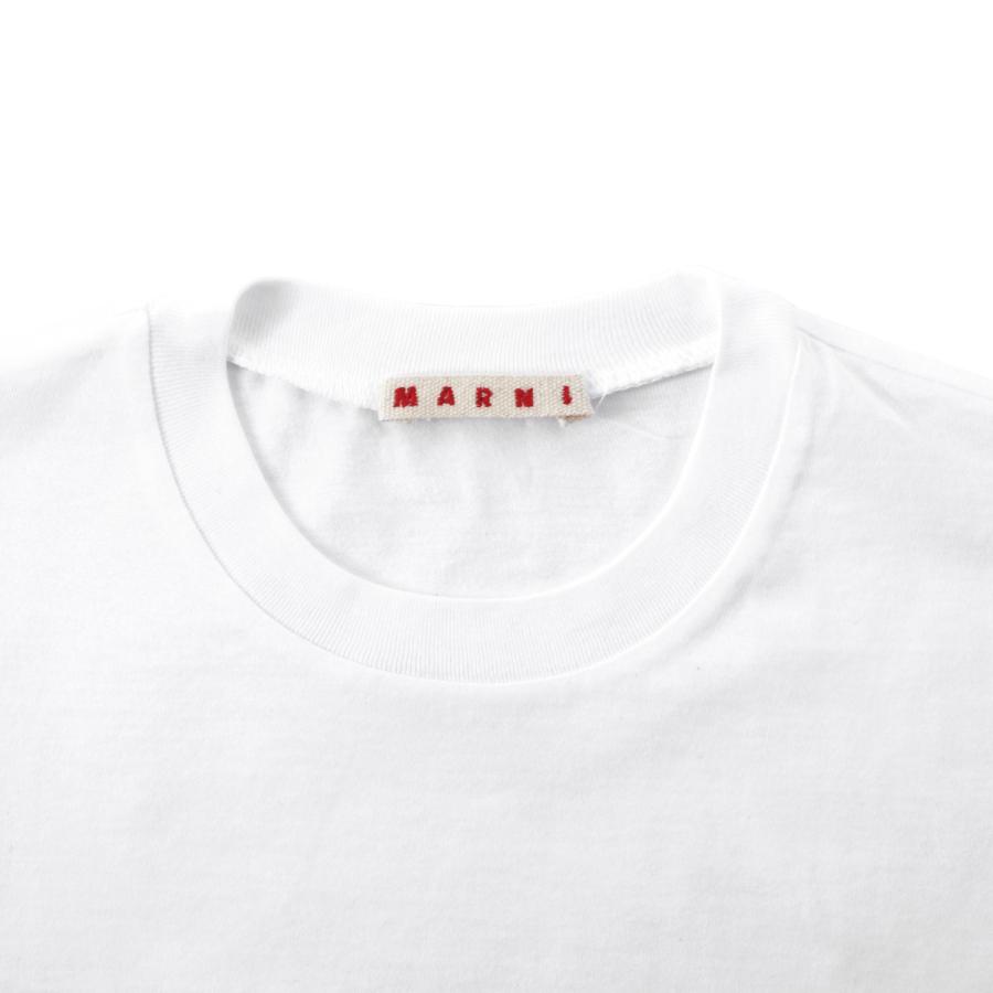 マルニ MARNI クルーネックTシャツ ロゴプリント Ｔシャツ KIDS キッズ ガールズ レディース m002mv-m00rf-0m100『ネコポス対応(1点まで)』の画像