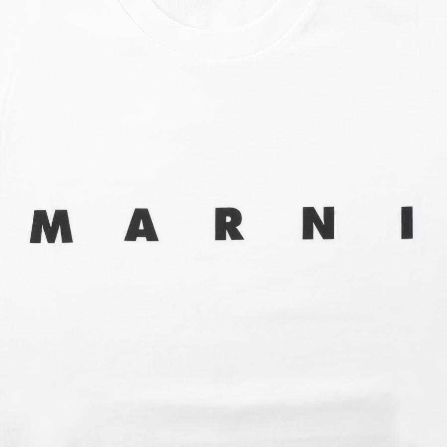 マルニ MARNI クルーネックTシャツ ロゴプリント Ｔシャツ KIDS キッズ ガールズ レディース m002mv-m00rf-0m100『ネコポス対応(1点まで)』の画像
