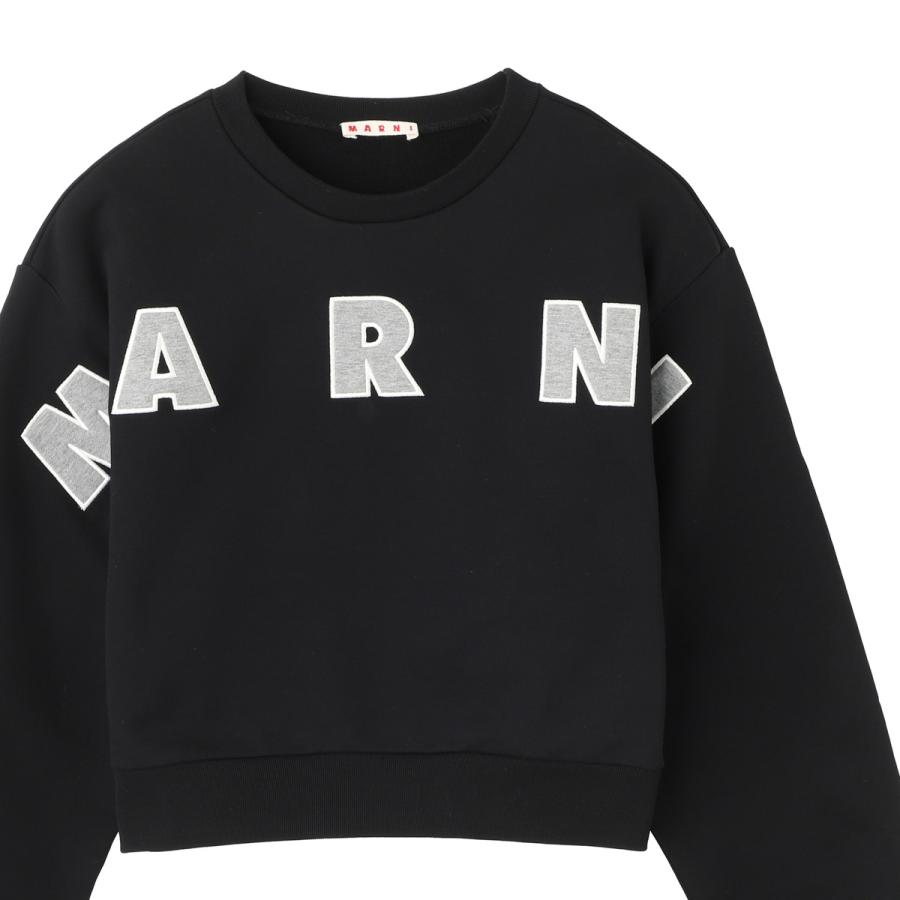 MARNI（マルニ） スウェットシャツ ロゴトレーナー クロップド丈 KIDS
