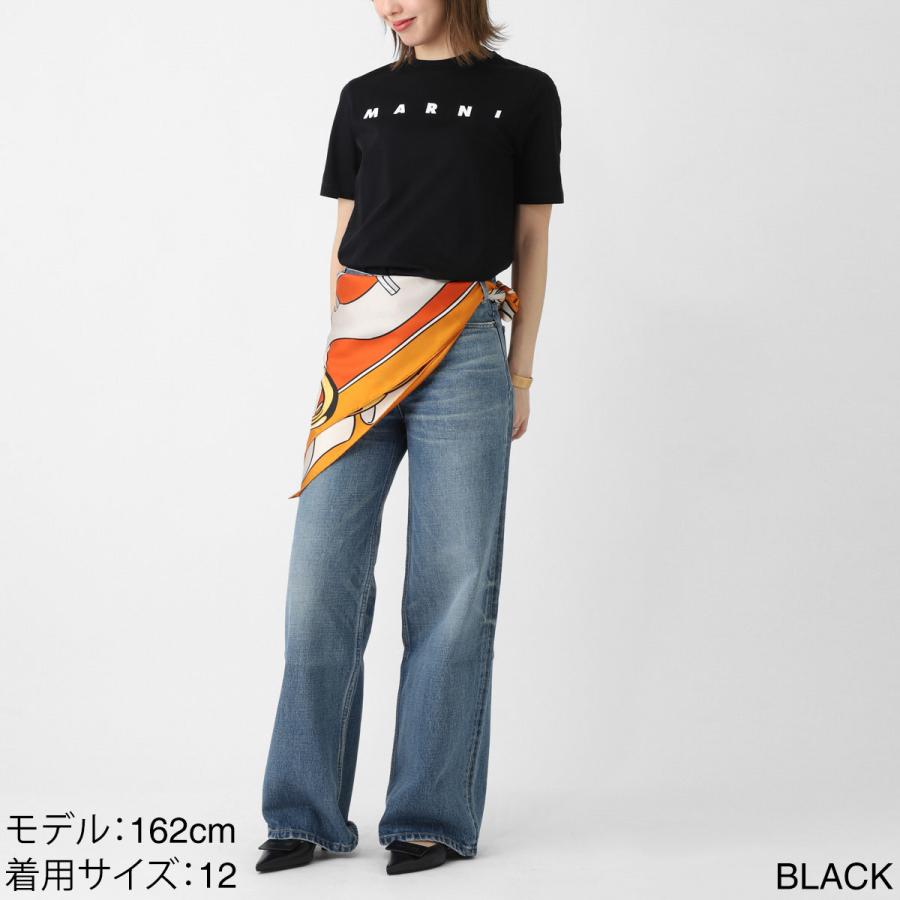 マルニ MARNI クルーネックTシャツ ロゴプリント Ｔシャツ KIDS キッズ ガールズ レディース m01601-m00rf-0m100『ネコポス対応(1点まで)』の画像