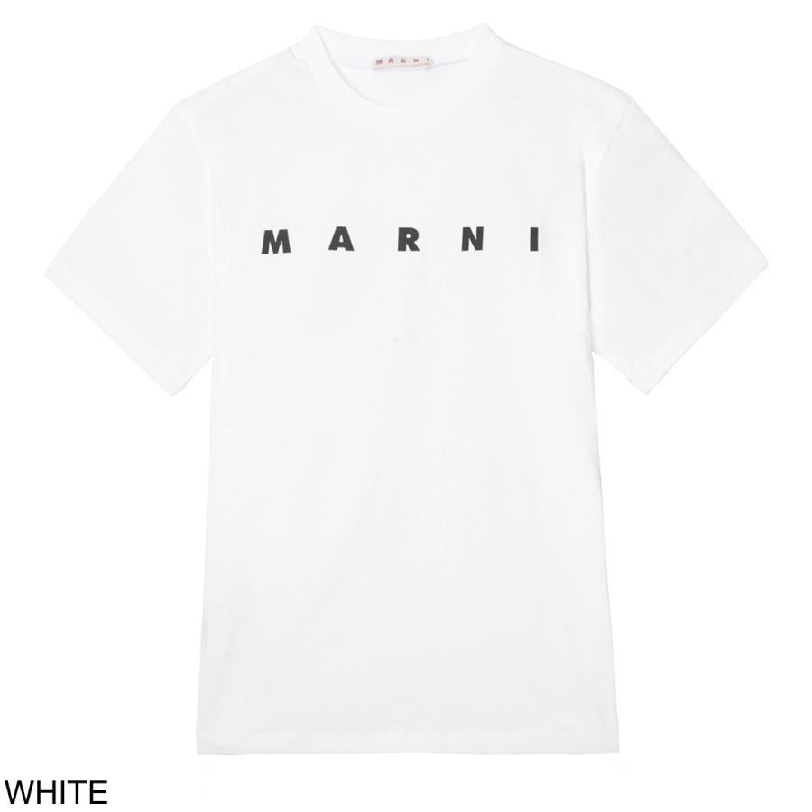 マルニ MARNI クルーネックTシャツ ロゴプリント Ｔシャツ KIDS キッズ ガールズ レディース m01601-m00rf-0m100『ネコポス対応(1点まで)』の画像