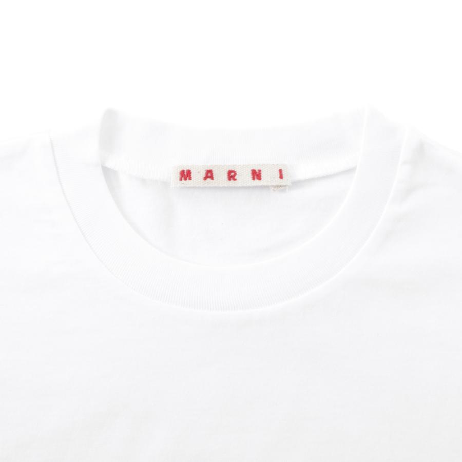 マルニ MARNI クルーネックTシャツ ロゴプリント Ｔシャツ KIDS キッズ ガールズ レディース m01601-m00rf-0m100『ネコポス対応(1点まで)』の画像
