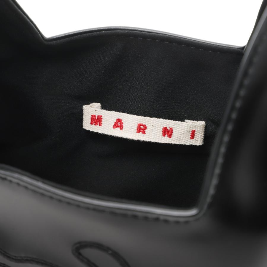 マルニ MARNI ハンドバッグ ダイヤモンドバッグ エコレザー フローラル ロゴ刺繍 KIDS キッズ ガールズ レディース m01837-m00tk-0m900の画像