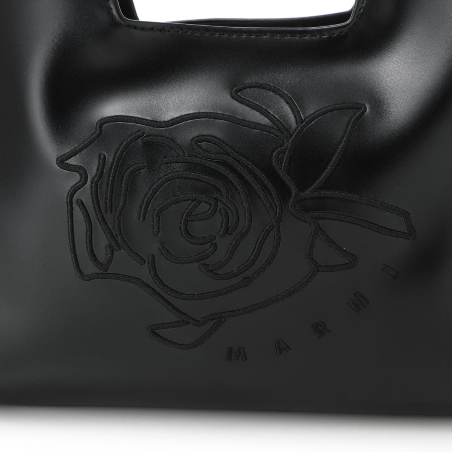 マルニ MARNI ハンドバッグ ダイヤモンドバッグ エコレザー フローラル ロゴ刺繍 KIDS キッズ ガールズ レディース m01837-m00tk-0m900の画像