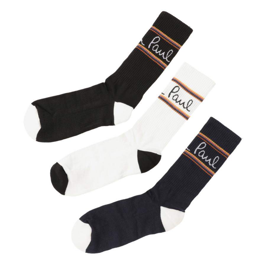 マルチカラーPaul Smith ソックス 3足セット メンズ Paul Smith ポール