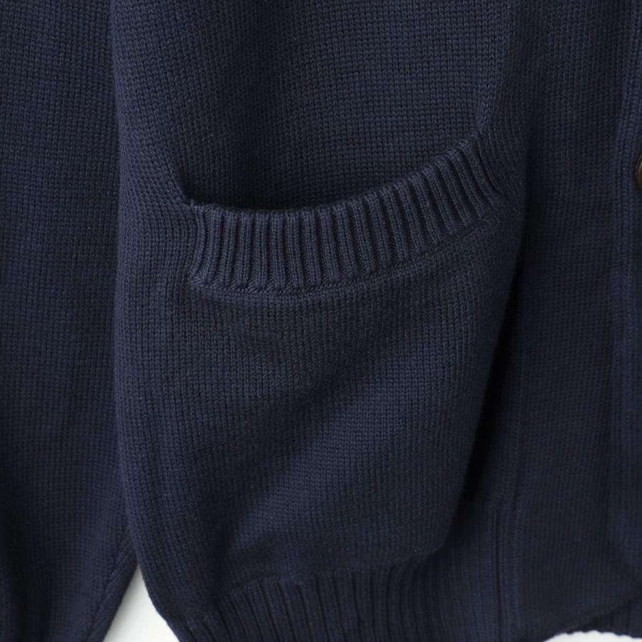 BRUNELLO CUCINELLI - ブルネロクチネリ カーディガン コットン ニット ハイゲージ M ネイビー ブルネロクチネリ BRUNELLO CUCINELLI ニットカーディガン ブルー