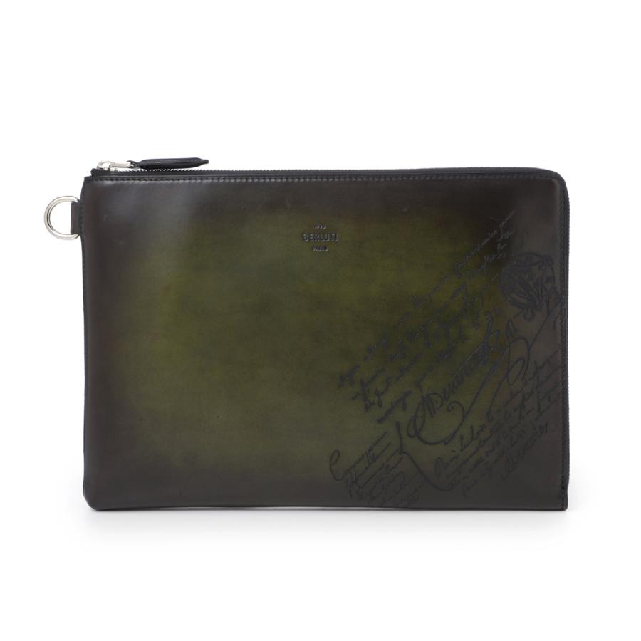 Berluti（ベルルッティ） クラッチバッグ NINO GM グリーン