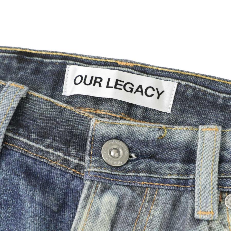 アワーレガシー OUR LEGACY ジップフライジーンズ THIRD CUT ブルー メンズ m4205tdd-digital-denim-printの画像