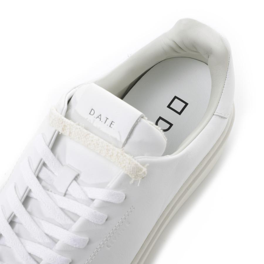 デイト DATE スニーカー LEVANTE CALF スムースレザー  クッションインソール 大きいサイズあり ホワイト メンズ levante-m441-lv-ca-wh-calf-whiteの画像