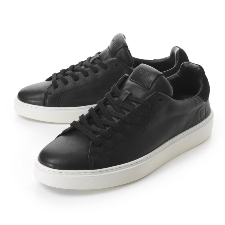 デイト DATE スニーカー LEVANTE SOFT レザー クッションインソール 大きいサイズあり ブラック メンズ levante-m441-lv-sf-bk-soft-black