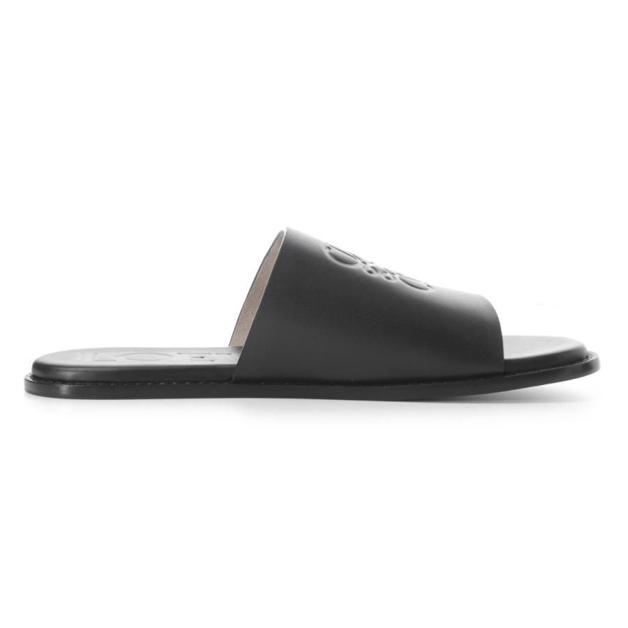 ロエベ LOEWE サンダル FLEX ANAGRAM SLIDE フレックス アナグラム スライド スライドサンダル 大きいサイズあり ブラック メンズ m616465x22-1100の画像