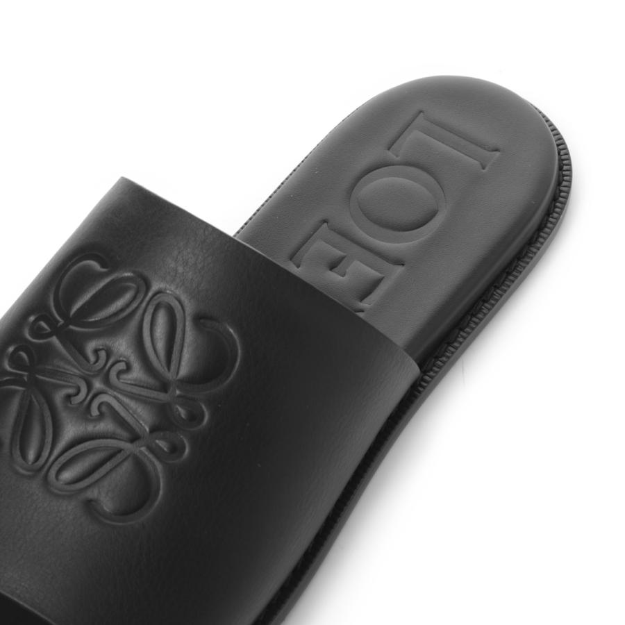 ロエベ LOEWE サンダル FLEX ANAGRAM SLIDE フレックス アナグラム スライド スライドサンダル 大きいサイズあり ブラック メンズ m616465x22-1100の画像