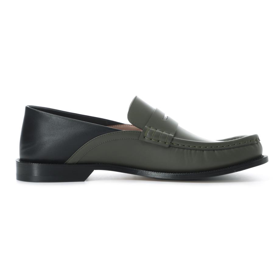 ロエベ LOEWE ローファー CAMPO FLAP BACK LOAFER カンポ フラップバック 大きいサイズあり グリーン メンズ m816290x47-4382の画像