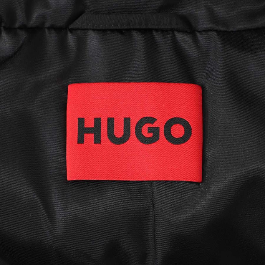 ヒューゴヒューゴボス HUGO HUGOBOSS 中綿入り コート MANDEV2541 フーデッド コート ブラック メンズ mandev2541-50549663-10274769-001の画像