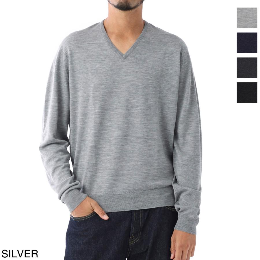 JOHN SMEDLEY Vネック ニット MANON PULLOVER 緑色